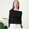 Fashion Sexy One Shoulder Knit Sweater