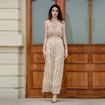 La Mode Sans Manches En V Profond Du Cou Imprimé Floral Robe Maxi