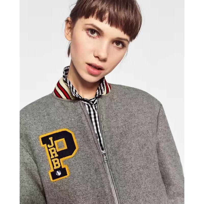Simple Casual Fashion Stickers With Baseball Jacket | VoguesUs