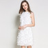 Plume Gland Sans Manches Col Rond Robe | VoguesUs