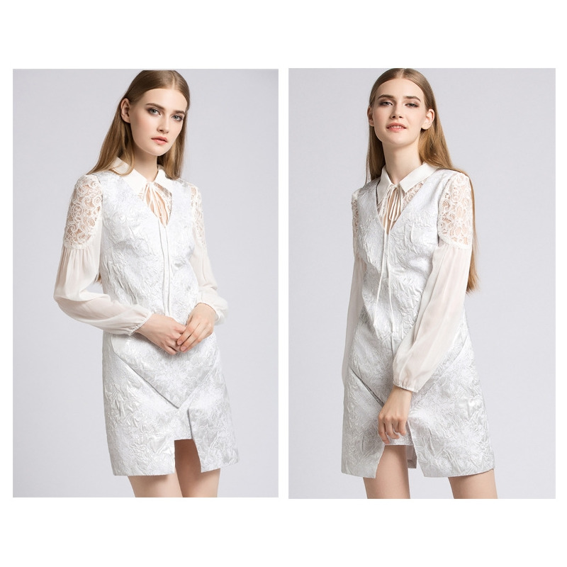 Ärmellos V-Ausschnitt Slinky Weste Kleid | VoguesUs