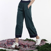 Slinky Wide-Leg-Verstärkte Hose Mit Stich Detail
