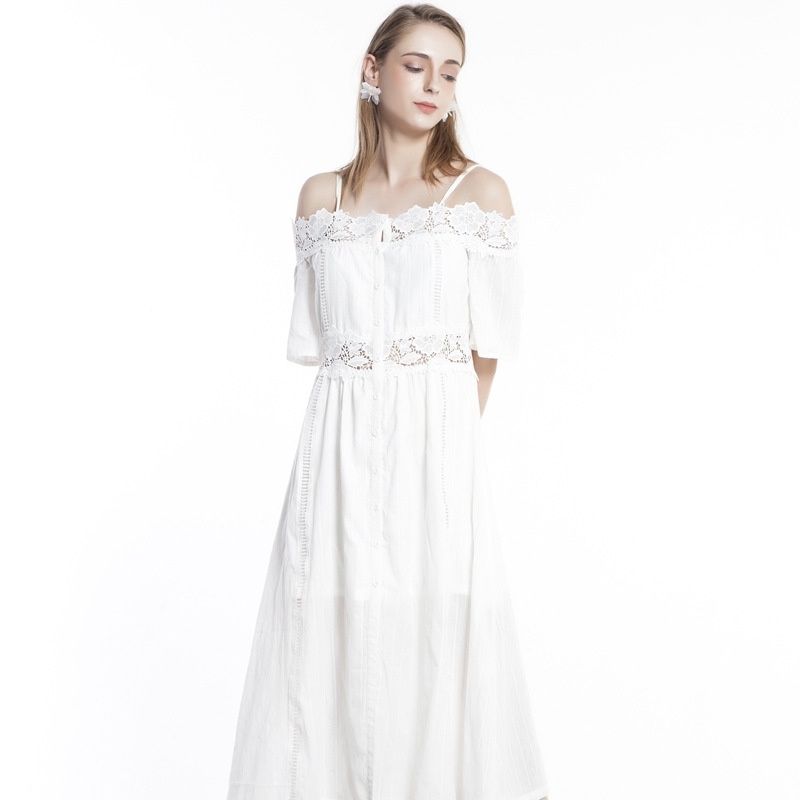 One Drawer Dress With Lace Dress | VoguesUs