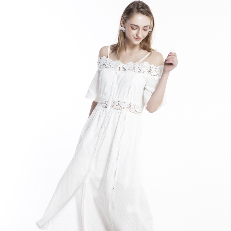 Eine Schublade Kleid Mit Spitze Kleid | VoguesUs