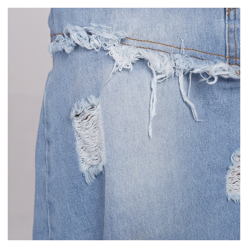 Asymétrique Cowboy Mini-Jupe En Jean | VoguesUs