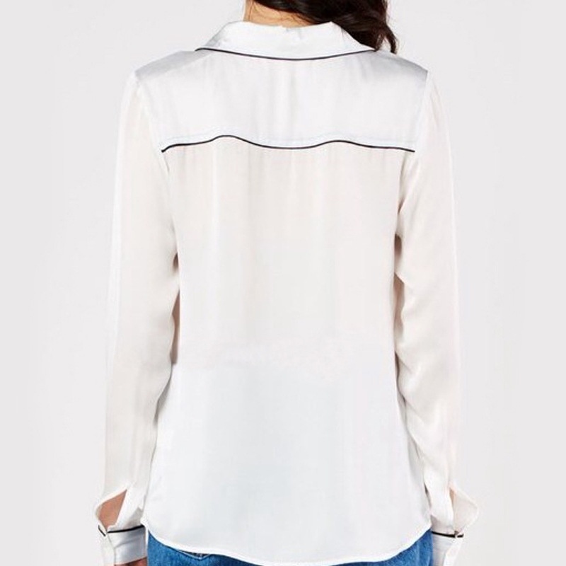 Langarm Pyjama Shirt Mit Kragen-Detail | VoguesUs