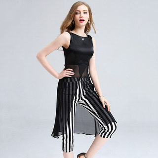 Sexy Silk Mesh Sleeveless Cape T-shirt With Side Zipper | VoguesUs