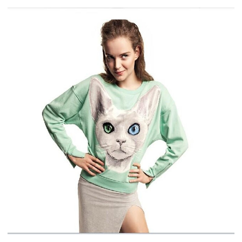 Schöne Katzen Locker Lässig Sweatshirt | VoguesUs