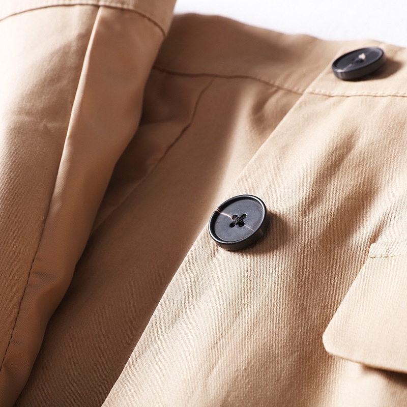 Fashion White Lapel Belt Dress | VoguesUs