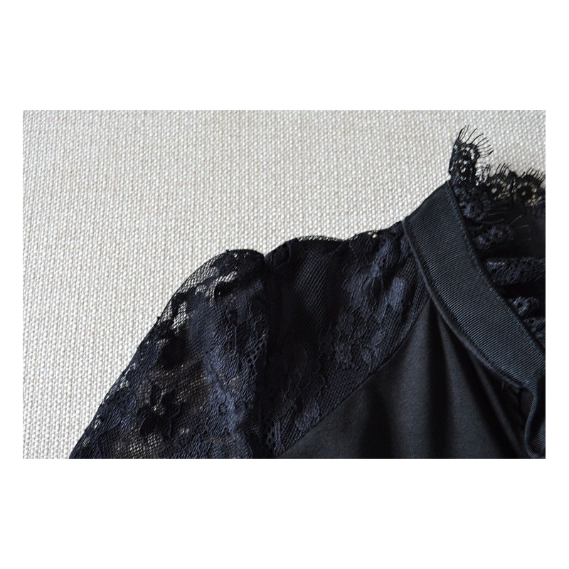 Elegant Sexy Lace Double Layer Maxi Dress | VoguesUs