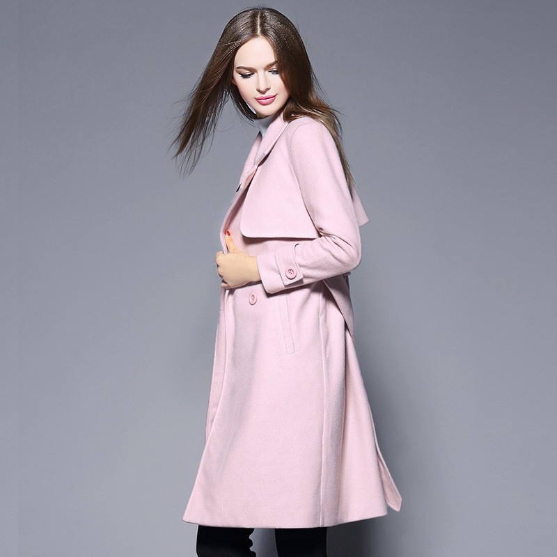 Simple Wool Cashmere Coat | VoguesUs