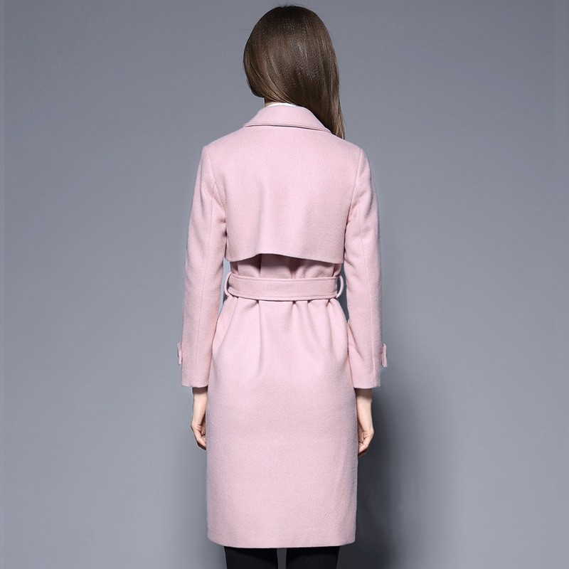Simple Wool Cashmere Coat | VoguesUs