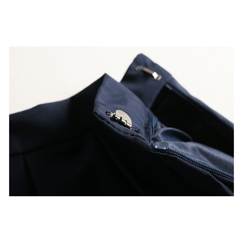 Bande En Tricot Moitié Manches T-Shirt Avec Une Ligne De Midi Jupe Set |
