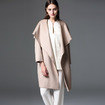 Einfache Mode-Handgemachte Doppelseitige Woll Mantel