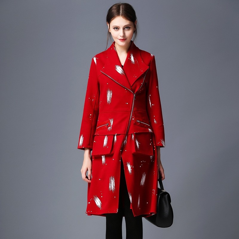 Personality Special Fashion Printing Dress Coat | VoguesUs