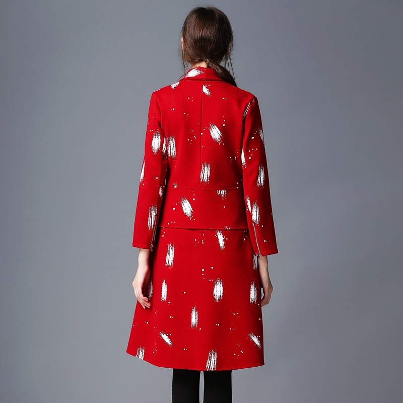 Personality Special Fashion Printing Dress Coat | VoguesUs