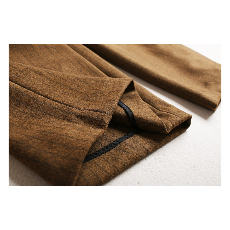 Gestrickte Weste Und Runde Spitze Shirt Und Wide-Leg-Gestrickte Hosen Set