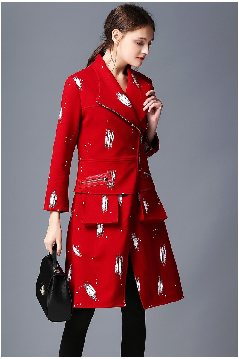 Persönlichkeit Besondere Mode-Druck-Kleid Mantel | VoguesUs