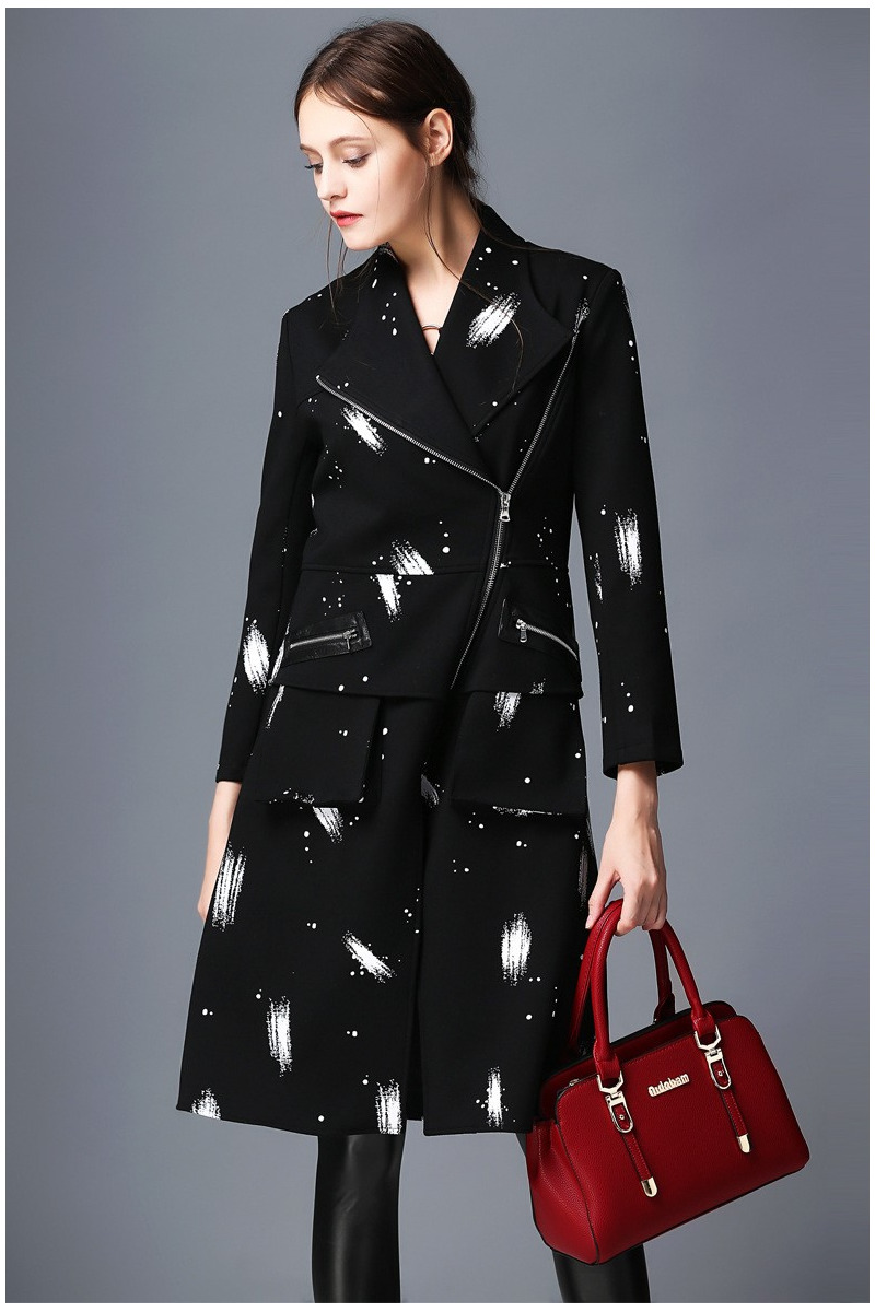 Personality Special Fashion Printing Dress Coat | VoguesUs