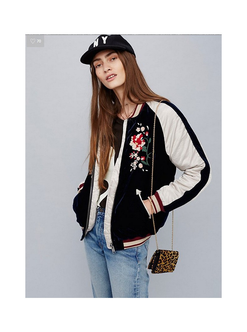 Exquise Broderie De Mode Beau De Veste De Baseball | VoguesUs