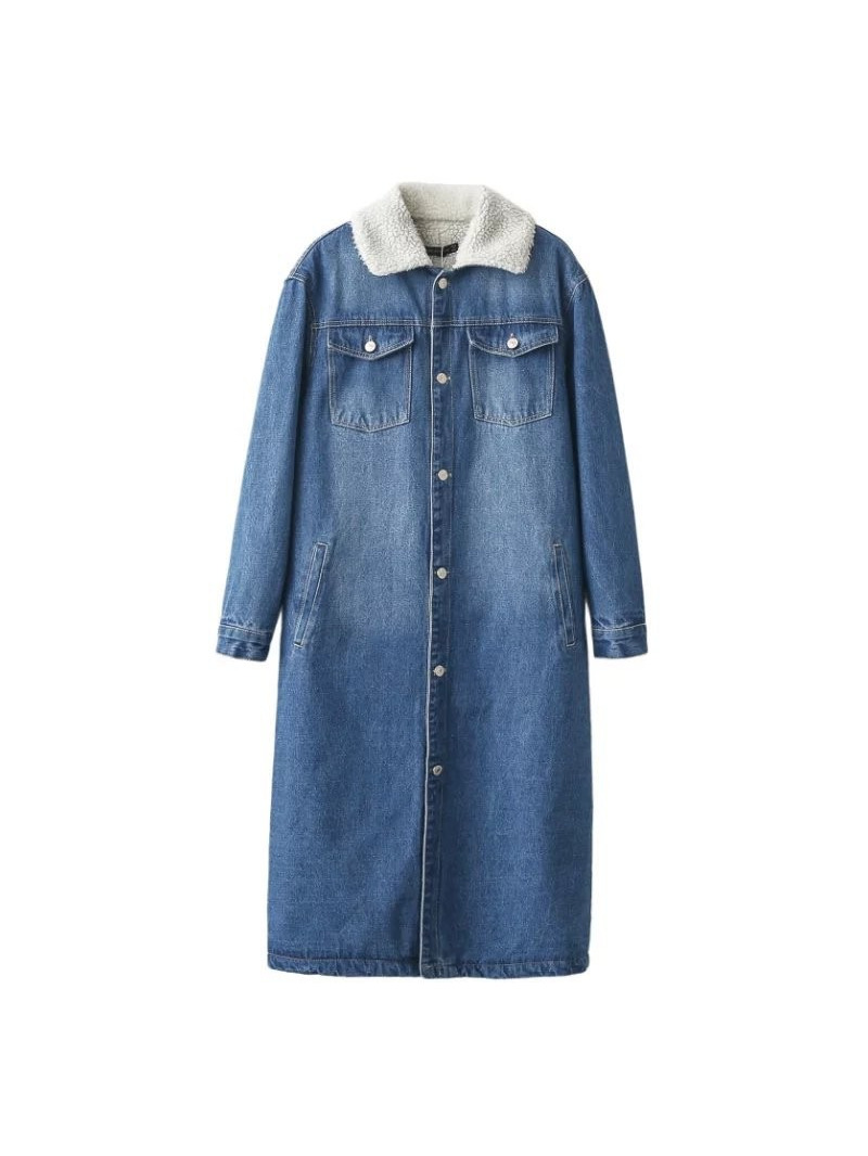 Fashion Personality With A Long Section Of Denim Cotton | VoguesUs