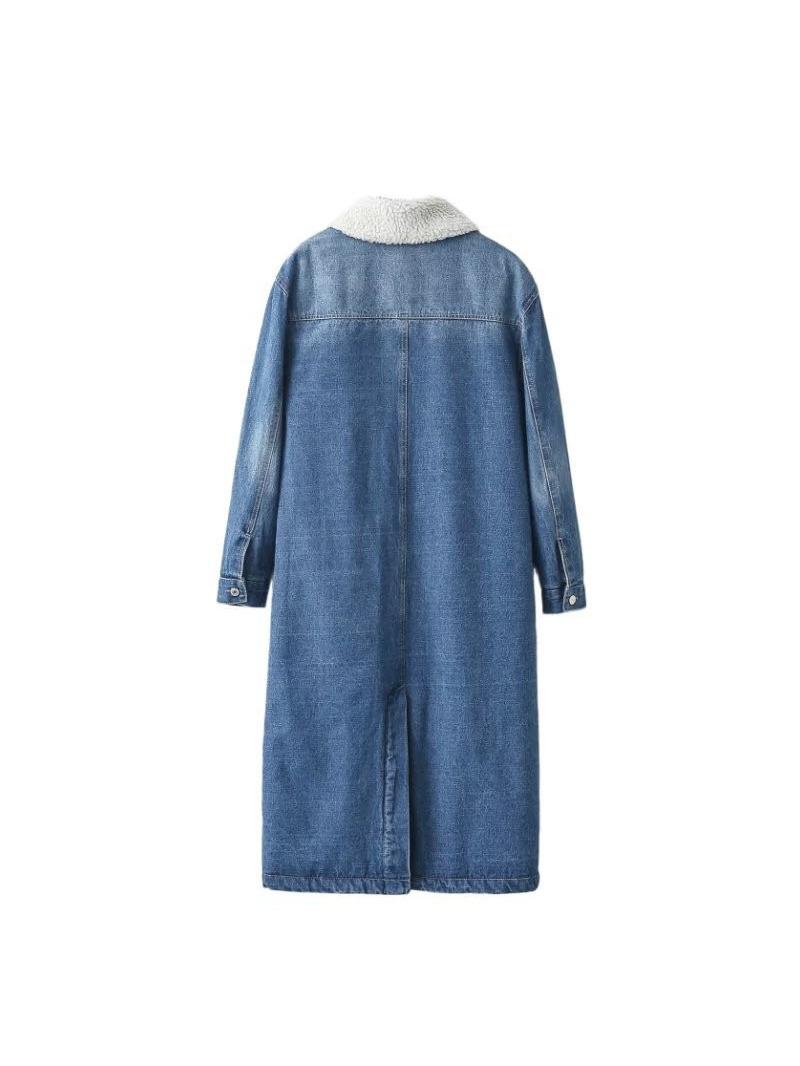 Fashion Personality With A Long Section Of Denim Cotton | VoguesUs
