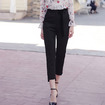Korean Version Of Slim Black Was Thin Long Straight Casual Pants