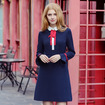 Bow Tie Doll Collar Temperament Light Cooked Dress