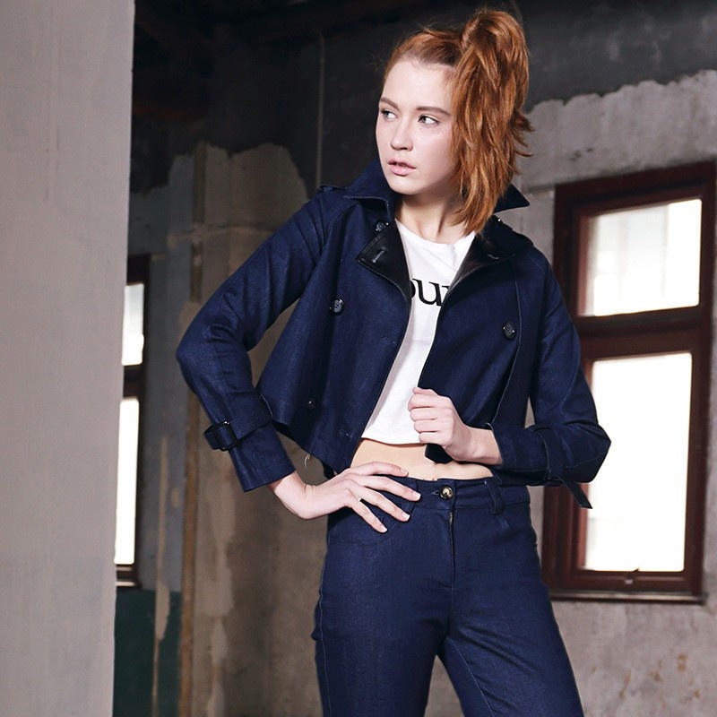 Capable Handsome Loose Lapel Denim Jacket | VoguesUs