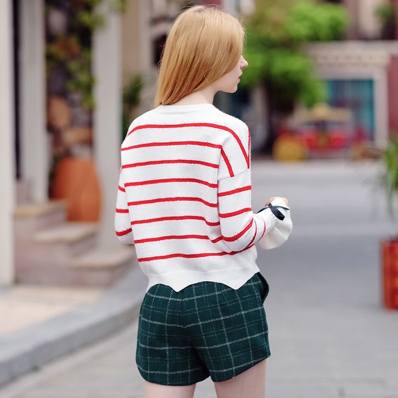Zipper Plaid Wool Pants Were Thin Wild Shorts