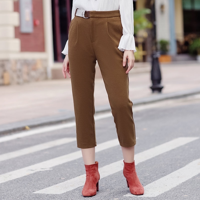 De Haute Taille Était Fine Boucle En Métal Sauvage, Décontracté Neuf Straight Jeans
