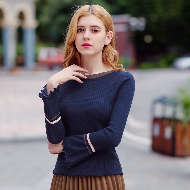 Tour De Cou Frappé La Couleur De La Mosaïque De La Couture Mesdames Pull