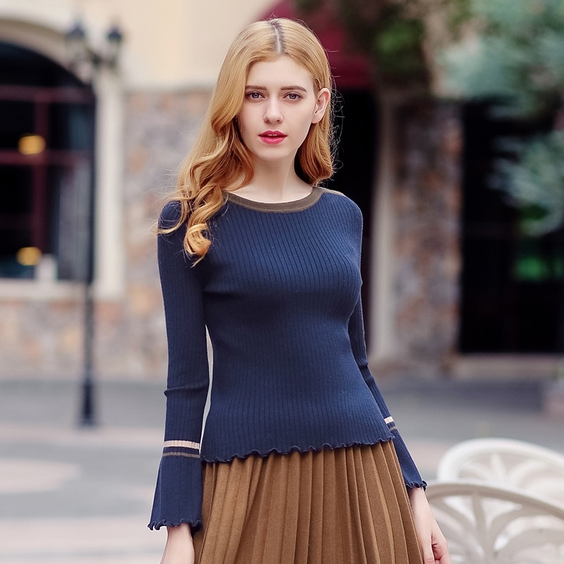 Tour De Cou Frappé La Couleur De La Mosaïque De La Couture Mesdames Pull