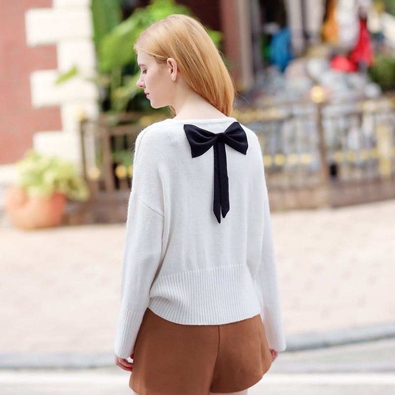 Pure Loose V Neck Was Thin Sweet Sweater Joker Sweater