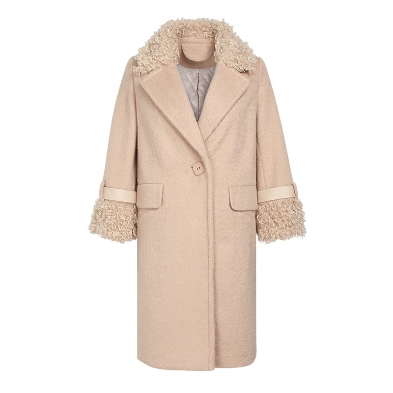 Unique À Poitrine Alba Cardigan Cravate Manteau En Laine Avec Poches À Rabat 