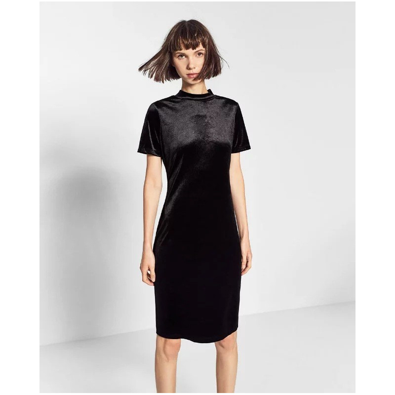 Aristocrático Slinky Terciopelo Cuerpo Vestido
