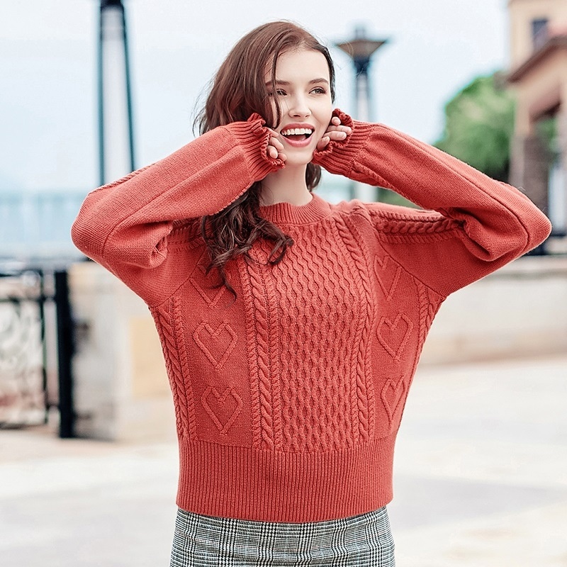 Tordu De Cannelle Chaud Creux Tricot Pull | VoguesUs