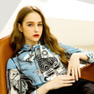 Elegant Floral Print Long Sleeve Silk Shirt With Tie Detail