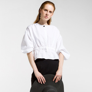 Seven Points Lantern Sleeve Cardigan Cocoon Shirt