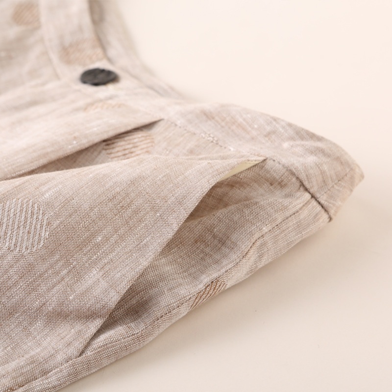 Le Lin Le Coton La Septième Manche De Costume De Costume Petit