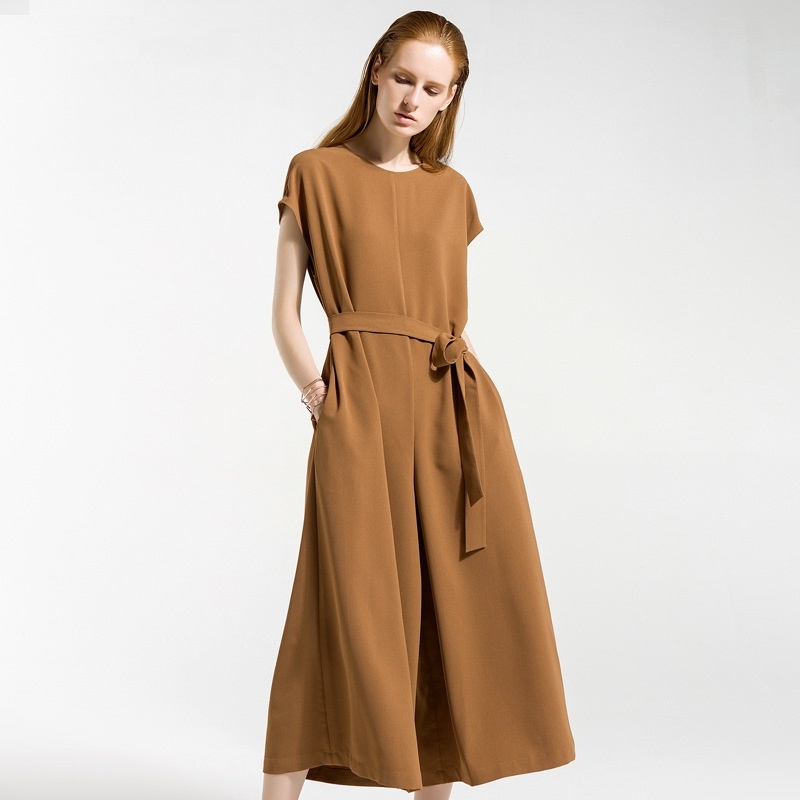 European And American Fashion Strap Wide Leg Pants