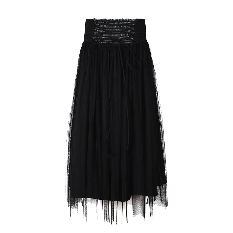 High-Waist-Reißverschluss-Stitching Gaze Rock War Dünn Rock