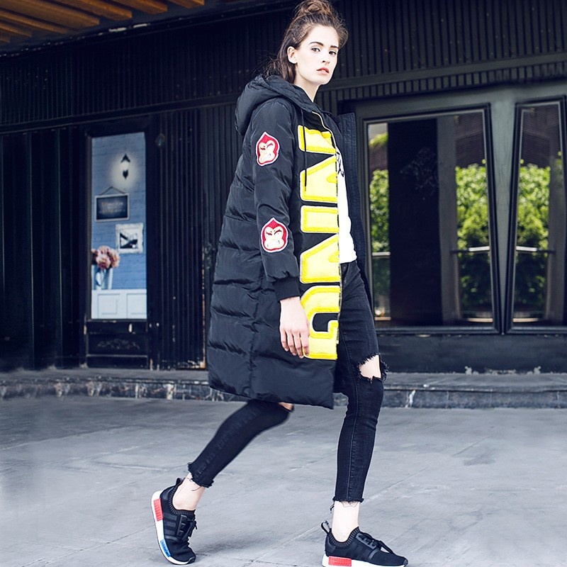 La Tendance De Cool Beau Style Décontracté Avec Doudoune Longue Femme