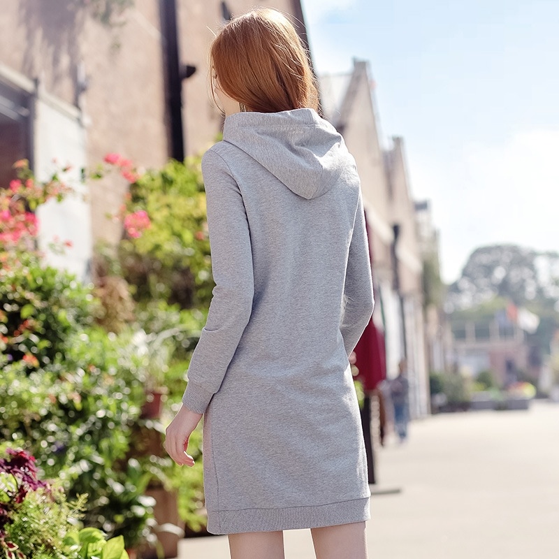 Langer Rib Ärmel Bluse Hoodie War Dünn Pullover