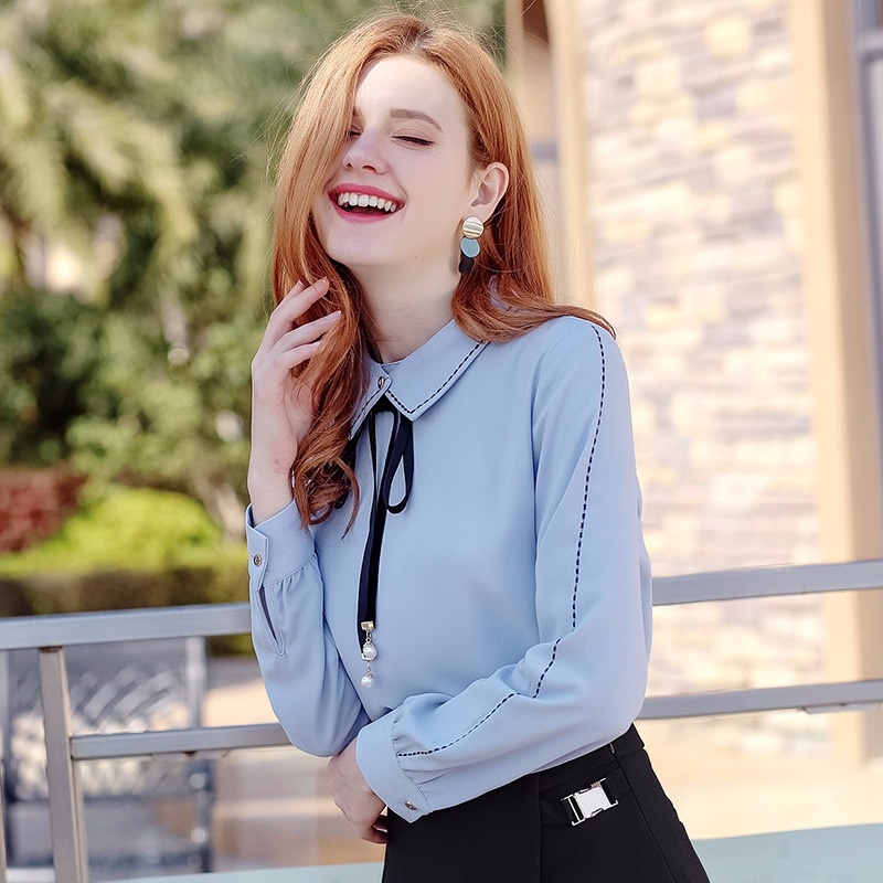 Lapel Hit Color Zipper Casual Korean Shirt