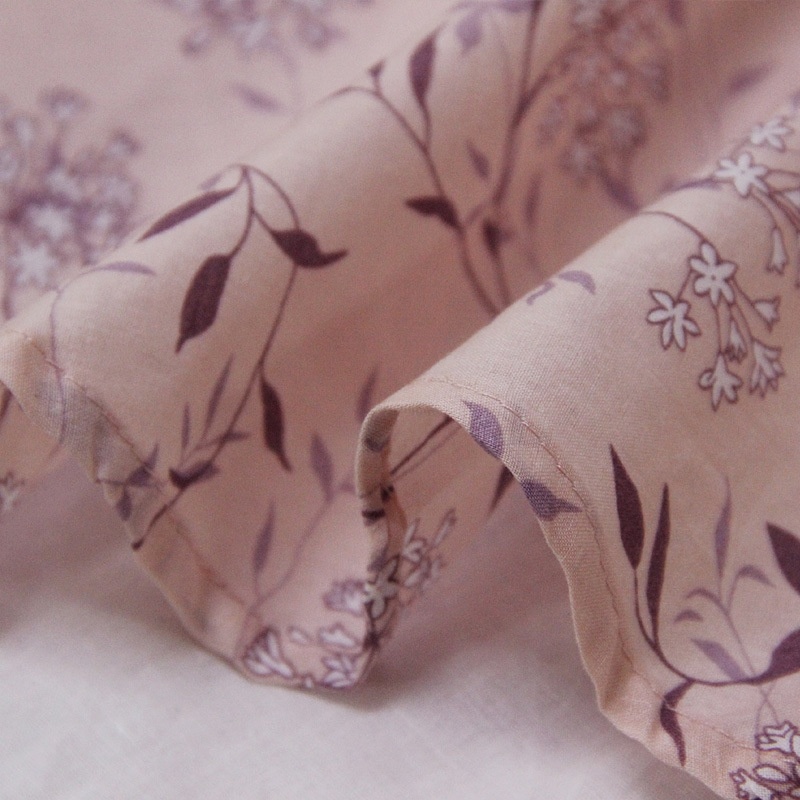 Retro Small Fresh Cotton Belt Printed Large Dress
