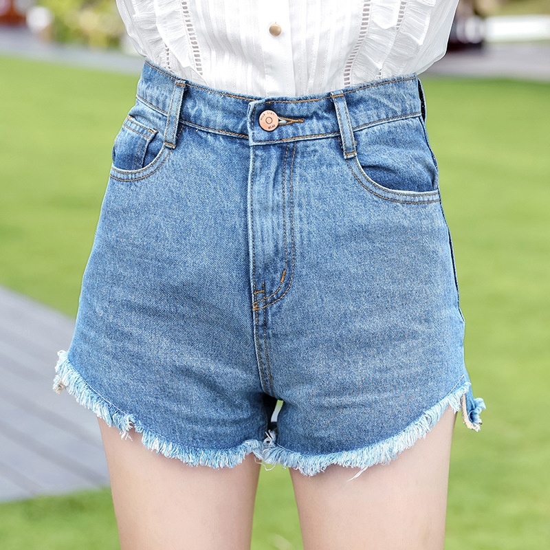 High Waisted Short Jeans