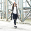 Simple And Handsome Long Sleeveless Plaid Woolen Vest