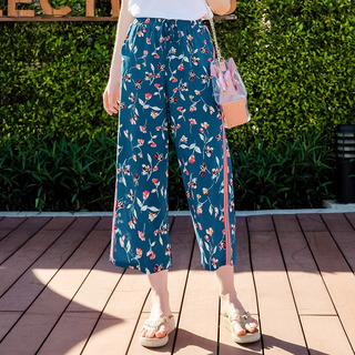 Élastique Imprimé Recadrée Pantalons