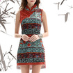 Cheongsam Brodé Bouton De La Veste De Robe